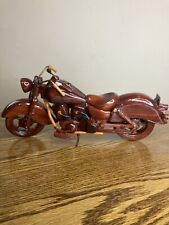 indian motorcycle Mahagony Wood picture