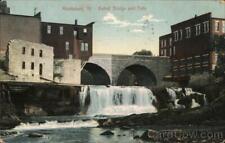 1908 Middlebury,VT Battell Bridge and Falls Leighton Addison County Vermont picture