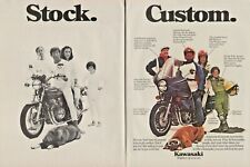 1978 Kawasaki Parts & Accessories Stock vs Custom - 2-Page Vintage Motorcycle Ad picture
