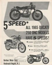 1965 Ducati 250 OHC 5-Speed - Vintage Motorcycle Ad picture