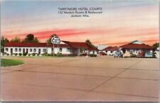 JACKSON, Mississippi Postcard TARRYMORE HOTEL COURTS Highway 80 Roadside c1950s picture