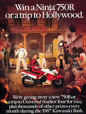 1987 Kawasaki Ninja 750R -  Original Motorcycle Advertisement Print Ad J287 picture