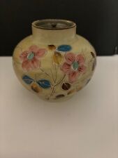 Antique Victoria Carlsbad Austria Handpainted Porcelain Hold Gilt Lidded Jar picture