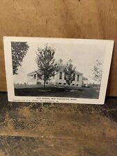 Maine USA Postcard -New Gloucester High School- Real Photo Antique Card. picture
