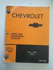 Original Chevrolet GM Vega 1971 1972 1973 Parts & Accessories Catalog  picture