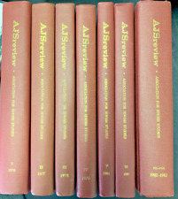 AJS Review Journal Association For Jewish Studies Volumes 1-7 JUDAISM Hardcover picture