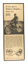 1962 Villiers Britains Finest Two-Stroke Motorycle Engine Vintage Print Ad  picture