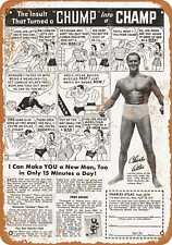 Metal Sign - 1949 Charles Atlas Muscles - Vintage Look Reproduction picture