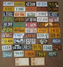 Vintage 1953 / 54 Wheaties Cereal Miniature Mini Bike State Metal License Plate picture