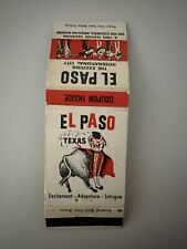 1950s El Paso Texas Matchbook Cover picture