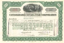 Consolidated Nevada-Utah Corporation - Stock Certificate - Mining Stocks picture