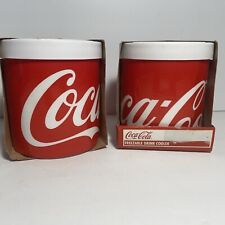NOS Set of 2 Vintage Coca-Cola Freezable Drink Coolers Coke USA picture