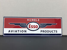 Rare humble ESSO aviation products garage wall advertising sign picture