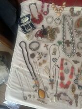 Vintage lot Of junk Drawer Items Lots Of Assorted Items And Jewelry Etc picture
