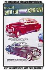11x17 POSTER - 1940 Chrysler Two Tones picture