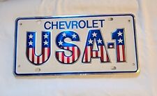 USA-1 Chevrolet License Plate Vintage ORIGINAL picture