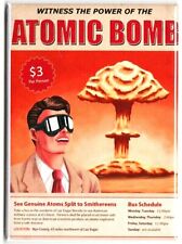 Vintage Atomic Bomb Nevada Poster Fridge Magnet 2.5 x 3.5