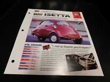 1955-1965 BMW Isetta Spec Sheet Brochure Photo Poster 56 57 58 59 60 61 62 63 64 picture