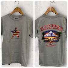 Harley Davidson Double Sided USA Graphic T Shirt Gray Size Small picture