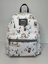 Disney Loungefly Mini Backpack Mickey Mouse & Friends Snow Day  - New w/Tags picture