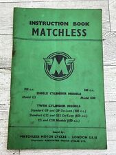 VTG MATCHLESS Motor Cycles Instruction Book - 1961 - Single/Twin Cylinder London picture