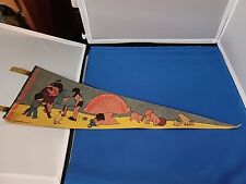 Vintage Felt Pennant Childrens Zoo New York Zoological Society 1974 picture
