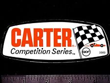CARTER Carburetors - Fuel Pumps - Original Vintage Racing Decal/Sticker picture