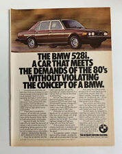 1979 BMW 528i Print Ad Meets The Demands Of The 80’s Without Violating Concept picture