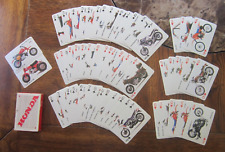 Complete Vintage HONDA FOLLOW THE LEADER PLAYING CARDS Motorcycle photos & more picture