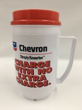 Chevron Snap Lid Plastic 12 Oz Mug In Original Packaging NOS Vintage Promo picture