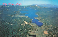 Big Bear Lake CA California, Old Baldy, Aerial View, Vintage Postcard picture