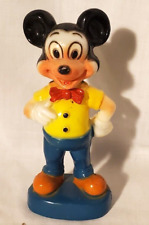 Vintage 1960's Mickey Mouse Figure Walt Disney Hong Kong Hard Plastic Toy picture