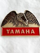 Vintage 1976 YAMAHA Pin Eagle Red & Gold Motorcycle Lapel Vest NEW Back Pin picture
