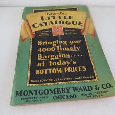 Vintage 1931 Montgomery Ward's Little Catalog Mid WINTER picture