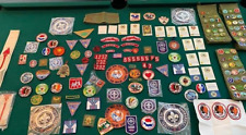HUGE Collection - VINTAGE BSA Boy Scouts Memorabilia - Over 150 Patches & More picture