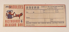 1970s Vintage Harry Mamolens Restaurant Mexican Bar Cleveland Barons ENVELOPE picture