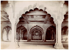 India, Diwan-i-Am, Hall of Public Audience Vintage Albumen Print Albumi Print picture