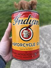 Early Indian Motorcycle 1 Quart Oil Can Motorcycles Graphic Quart picture