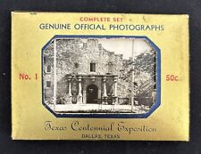 Vintage 1936 Texas Centennial Exposition 20 Mini Souvenir Phographs Photos Set picture