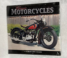 Vintage 2004 HARLEY-DAVIDSON, Indian Classic CALENDAR Model Motorcycles picture