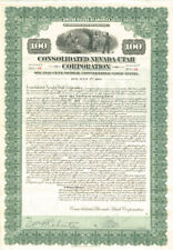 Consolidated Nevada-Utah Corporation - $100 - Bond - Mining Bonds picture