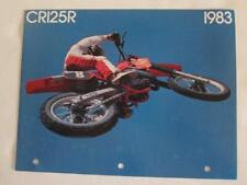 HONDA motorcycle brochure CR 125 R Uncirculated high quality pictures 1983 picture