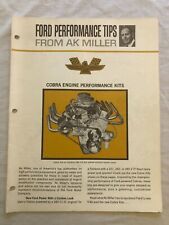 1964 Ford Performance Tips Cobra Engine Kits - AK Miller Carroll Shelby picture