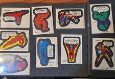 🔥Vintage 1975 Topps Marvel Comic Book Super Heroes Stickers (Lot of 17) picture