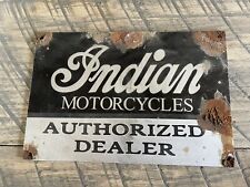 Antique style Barn Find Look Indian Motorcycles Dealer Sales Service Sign picture