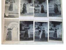 11 Vintage Bride Groom Wedding Party Developed Black White Photo Negatives picture