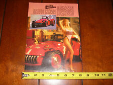 FRANK KURTIS SPORTS CAR BILL STROPPE HOT GIRL PIN UP  ARTICLE picture