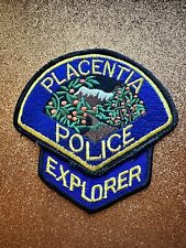 Placentia California Police Department Patch EXPLORER (1st Issue) ~ Vintage picture