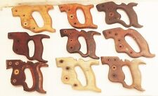 Vtg antique Disston Warranted superior crosscut rip handsaw wood handle lot picture