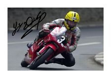 Joey Dunlop 8 A4 reproduction autograph choice of frame picture